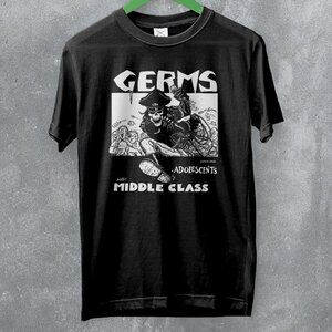 Germs Adolescents Punk Rock Concert Hardcore 80s Music Band Graphic T-Shirt 103